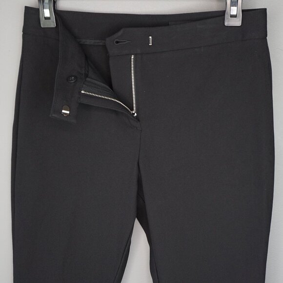 New Rag & Bone Rebecca Zip Vent Slim Fit Mid Rise Pants in Black size 4 - Picture 13 of 16